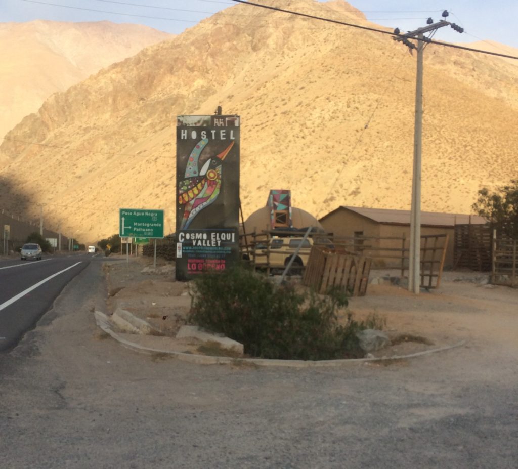 Hostel Sign | Wandering the Mystical Valley of Elqui, Chile