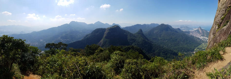 The view from the most dangerous hiking spot in Rio