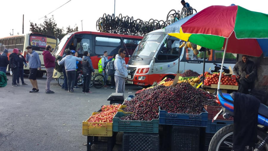 Stacking bicycles |  I Once Mistakenly Participated in a Pilgrimage in Chile